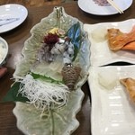 北のグルメ亭 - スルメイカ刺し身　生きてます。