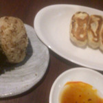 らーめん右京 - 右京おむすびと餃子だけでも持ち帰りしたいσ(^_^;)