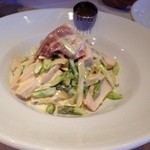 Arancino di Mare - fettuccine alla crema 21  Chicken 4
            生ハムとアスパラガスのクリームソース自家製フェトチーネ