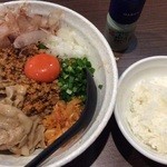 麺屋わっしょい - ２０１５．７）ライスもつけちゃった・・