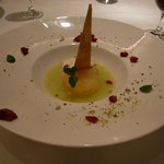 代官山ASO チェレステ - 柑橘フルーツとベリー　アーモンドのカッサータスタイル　メロンのスープと共に