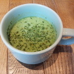 ジェラートピケ カフェ - グリーン野菜のスープ　セット価格４２１円税込み　２０１５．０７