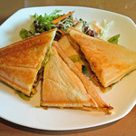 カフェハウス - モーニング（ホットサンド）セット400円