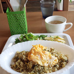カフェハウス - ランチセット（高菜ライス）600円