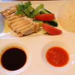 望陀餃子楼 - 海南鶏飯ランチセット