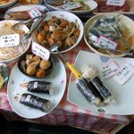 釜谷 - お惣菜系も沢山ありましたよ。