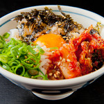 ・Niku Shokudo's egg-Cafeterias rice