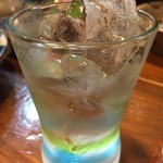 まるさ - おしゃれな色合いの泡盛グラス。