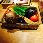 祇園楽味 - 並べられた食材