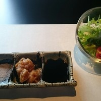 鉄板 松阪屋 - サラダと味付け