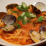 ニコ モンド - 魚介のトマトソース1200円　夜のアラカルト『2015.7月』