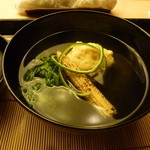 懐石料理 桝田 - 御椀（毛蟹しんじょう、ヤングコーン）