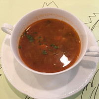 オステリア ガウダンテ 大阪駅前第4ビル店 - ランチDにスープのサービス。具だくさん！