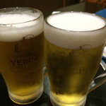 Raku An - 生ビール。