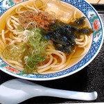 Michinoeki Orihime Nosato Nakanoto - 中島菜うどん　５００円