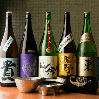 充実したラインナップの日本酒で極上の「おもてなし」