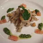 ビオディナミコ - トリッパのサラダ仕立て　ヒヨコ豆とサルサベルデ