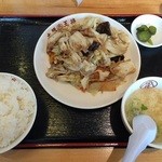 大阪王将 - 肉野菜炒め定食　￥760