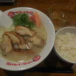 太陽のトマト麺 - 鶏パイタン+ライス　730→500