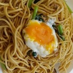 パスタ古町 - 温玉トッピング