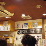 店内のメニュー