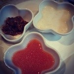 茶屋 亜希子 - グレープフルーツソース、味噌、チーズソース