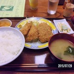 つるかめ食堂 - 鯵コロ定食650円