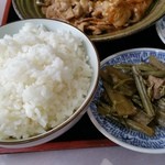 玖瑠味 - ご飯は炊きたてでした。