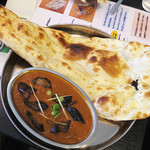 インド料理  ラプティ - 【ランチ】 ナスとキーマカレー　\750
