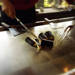 鉄板焼ステーキ 一ッ葉ミヤチク - H27.7焼き野菜