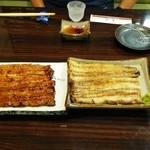 うなぎ 魚政 - 坂東太郎特上の蒲焼と白焼き