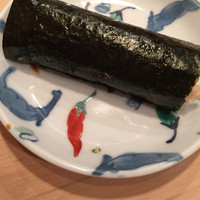 鮨 おか林 - 名物のおか巻き。穴子たっぷり。