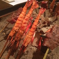 料亭 長坂 - えびもジックリ焼いてるので頭の先から尻尾まで食べられます( ´ ▽ ` )ﾉ
