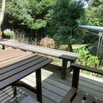 パンデカフェファリーヌ - この席で森を独占!!!　48歳の、、おやじ一匹で（＾＾；