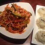 チキン＆ビール - さっぱり味のイカ和えとそうめん！