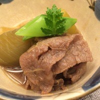 銀座 奥田 - 銀座奥田(尾崎牛と京茄子の煮物)