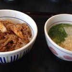 なか卯 - 和風牛丼＋小うどん４９０円