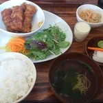 kitchen soya - 厚揚げ豚バラ肉巻きランチ