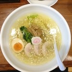 麺処若武者 本店 - 2015年5月　青森シャモロック塩鶏中華（多加水極細麺）　730円