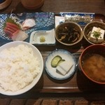 小料理　みやぎ - 刺身定食￥８５０