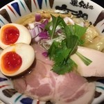 鶏Soba 座銀 - 煮干し吟醸　clear　あーっぷ