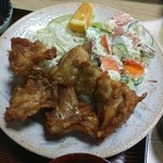 Ichikawaya - カラアゲ定食 840円 のカラアゲ