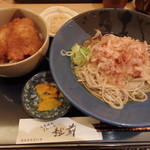 おそばだうどんだ 越前 - 越前おろしそばと小鉢ソースカツ丼