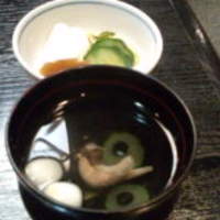 喜代川 - 肝吸い＆漬物
