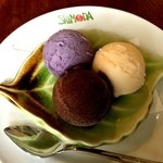 シモダ - ドルチェ　三種類のジェラード　430円