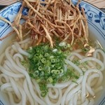 博多うどん たか木 - かけうどん    トッピングごぼ天