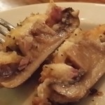 baru Publo - 【H27.3.20】ジャンボマッシュルームの塩豚詰め焼き６００円。