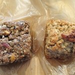 人舟 - 2015.7月 スコーン二種　左：モカと木の実　右：バナナとくるみ