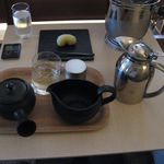 Salon de KANBAYASHI - 煎茶（オリジナルブレンド）と和菓子のセット(2015.07)