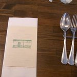 カウンタに席をセットして頂きました